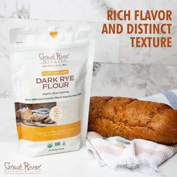 Organic Dark Rye Flour for Healthy Baking Goods