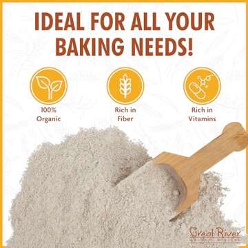 Organic Dark Rye Flour for Healthy Baking Goods