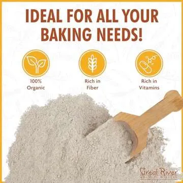 Organic Dark Rye Flour for Healthy Baking Goods