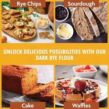 Organic Dark Rye Flour for Healthy Baking Goods