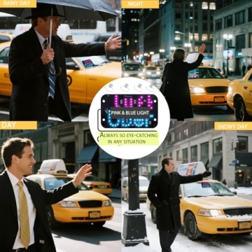 Unique LED Light Sign for Cars with USB & Suction Cups