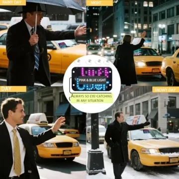 Unique LED Light Sign for Cars with USB & Suction Cups