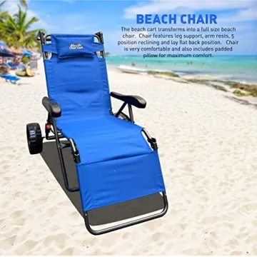 Versatile Beach Cart Chair – Easy 2-in-1 Design for All Outdoor Fun