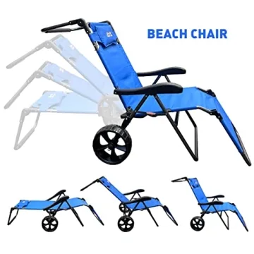 Versatile Beach Cart Chair – Easy 2-in-1 Design for All Outdoor Fun