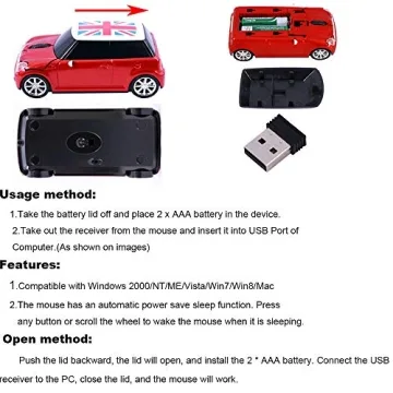 Kamouse Wireless Car Mouse – Cute, Fun & Functional PC Accessory