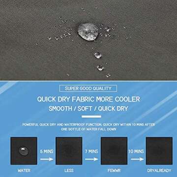 Tyhengta Men's Stretch Swim Trunks Quick Dry Beach Shorts with Zipper Pockets and Mesh Lining Deep Blue 38