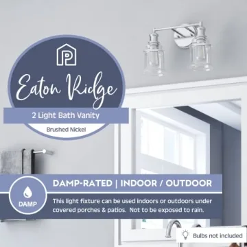 Prominence Home Eaton Ridge Brushed Nickel Vanity Light