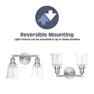 Prominence Home Eaton Ridge Brushed Nickel Vanity Light