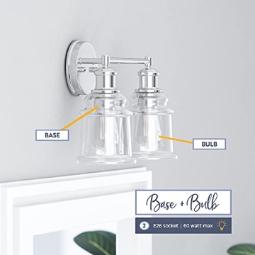 Prominence Home Eaton Ridge Brushed Nickel Vanity Light