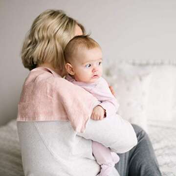 Natemia Organic Baby Washcloths - 10"x10" Baby Washcloths for Newborn, Pack of 6 Soft Organic Cotton Baby Towels, Baby Girl Washcloths, Wash Cloths for Babies, Organic Cotton Washcloths