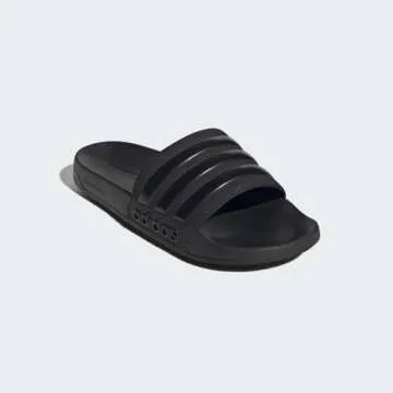 adidas Unisex Shower Slide Sandal, Core Black/Core Black/Core Black, 9 US Men