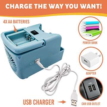 Whizbuilders Bubble Machine for Kids, Backyard Toys, Toddler Outdoor Toys, with Solution Refill, BPA-Free Manual Bubble Toys, Hand-Operated Blower, Lightweight, No Battery Needed (Bubble Fish) (Blue)