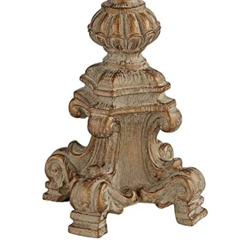 Elegant Vintage White Washed Table Lamps Set for Home