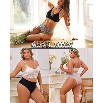 FINETOO High Waisted Underwear Comfortable Seamless Panties