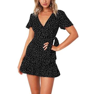 Stylish Black Mini Dress for Casual Days and Nights