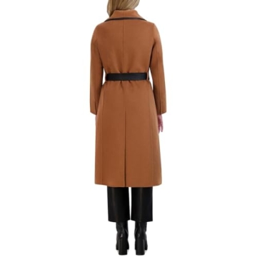 Stylish TAHARI Wool-Blend Coat for Modern Women