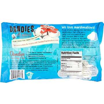 Dandies - Vegan Marshmallows, Vanilla, 10 Ounce (Pack of 2)