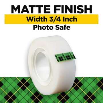 Scotch Magic Tape, Invisible, Home Office Supplies and Back to School Supplies for College and Class...