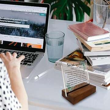 Social Worker Gifts for Women, Thank You Gift for Social Worker, Social Worker Definition, School Social Worker Gifts, Social Worker Appreciation Gifts Decorative Signs & PlaquesZDS3