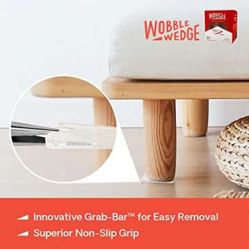 Wobble Wedges Clear Plastic Shims - Perfect for Home Use