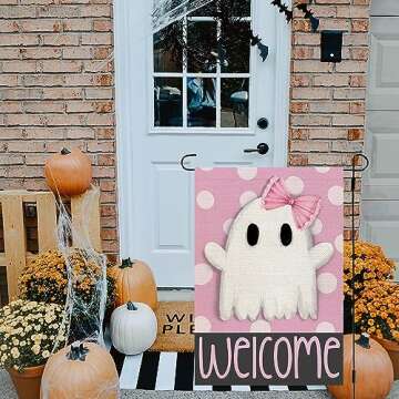 CROWNED BEAUTY Halloween Double-Sided Garden Flag