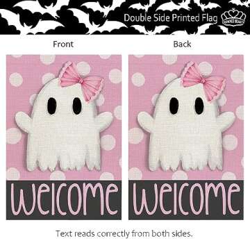 CROWNED BEAUTY Halloween Double-Sided Garden Flag