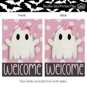 CROWNED BEAUTY Halloween Double-Sided Garden Flag