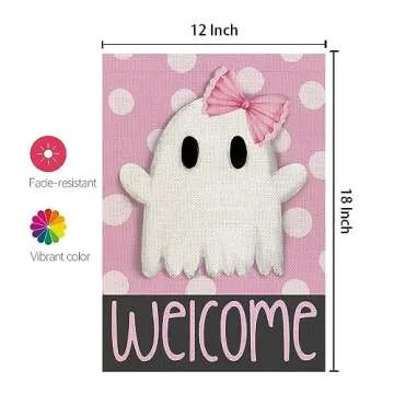 CROWNED BEAUTY Halloween Double-Sided Garden Flag