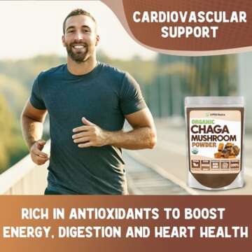 Premium Organic Chaga Mushroom Powder for Immune Health