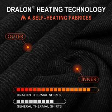 WOWENY Womens Fashion Turtleneck Long Sleeve Thermal Shirts Slim Fit Soft Base Layer Underwear Tops