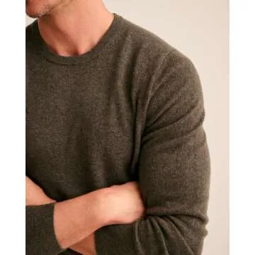 NAADAM The Original Cashmere Crewneck Sweater,Olive,M