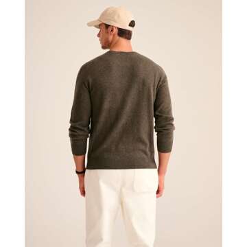 NAADAM The Original Cashmere Crewneck Sweater,Olive,M
