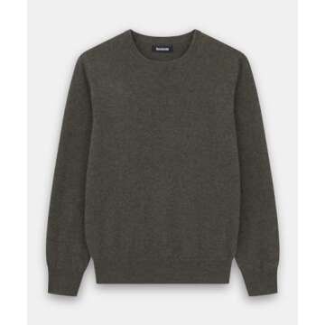 NAADAM The Original Cashmere Crewneck Sweater,Olive,M