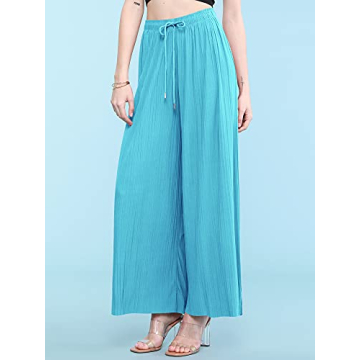 Made By Johnny Women's Pleated Wide Leg Palazzo Pants for Every Occasion