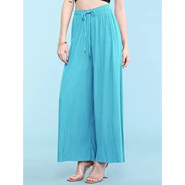 Made By Johnny Women's Pleated Wide Leg Palazzo Pants for Every Occasion