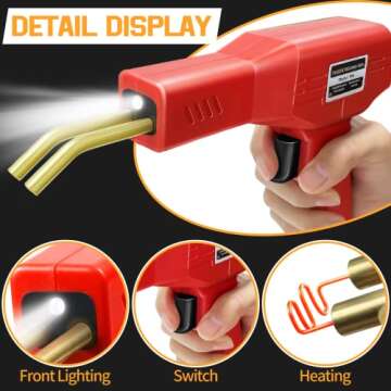 Plastic Welding Machine Car Bumper Repair Kit,6Types 1050 Staples Plastic Welding Kit Car Bumper Repair Kit Plastic Welding Repair Flat/Outside Corner/Inside Corner/Wave Staples
