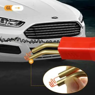 Plastic Welding Machine Car Bumper Repair Kit,6Types 1050 Staples Plastic Welding Kit Car Bumper Repair Kit Plastic Welding Repair Flat/Outside Corner/Inside Corner/Wave Staples