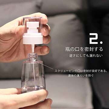 Spray Bottle Travel Size,100ml/3oz Fine Mist Hairspray Bottle for Essential Oils, Empty Airless Makeup Face Spray Bottle Clear Refillable Travel Containers for Cosmetic Skincare Perfume