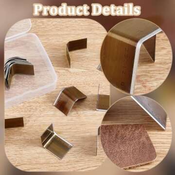 PH PandaHall Leather Corner Punch Set,15 Sizes 2 Style Corner Edge Trimmer High Carbon Steel Circle Cutter Tool Kit Triangular R2 R18 Cutting for Wallet Belt Purse Handmade DIY Leather Craft