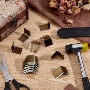 PH PandaHall Leather Corner Punch Set,15 Sizes 2 Style Corner Edge Trimmer High Carbon Steel Circle Cutter Tool Kit Triangular R2 R18 Cutting for Wallet Belt Purse Handmade DIY Leather Craft