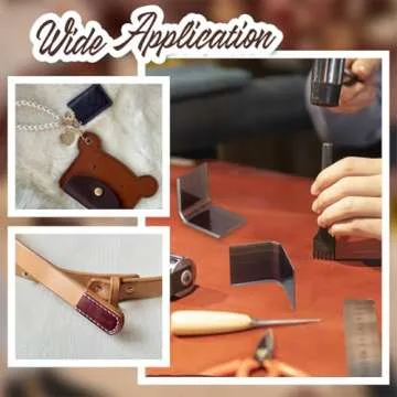 PH PandaHall Leather Corner Punch Set,15 Sizes 2 Style Corner Edge Trimmer High Carbon Steel Circle Cutter Tool Kit Triangular R2 R18 Cutting for Wallet Belt Purse Handmade DIY Leather Craft