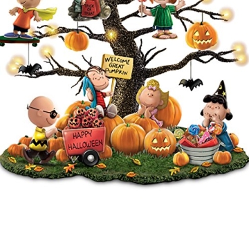 Peanuts Great Pumpkin Illuminated Halloween Tabletop Tree