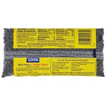 Goya Black Beans Dry 14oz (Pack of 4) - Healthy & Versatile Ingredients
