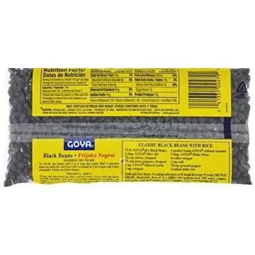 Goya Black Beans Dry 14oz (Pack of 4) - Healthy & Versatile Ingredients