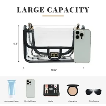 WOG2008 Clear Purse - Stylish & Durable Stadium Bag