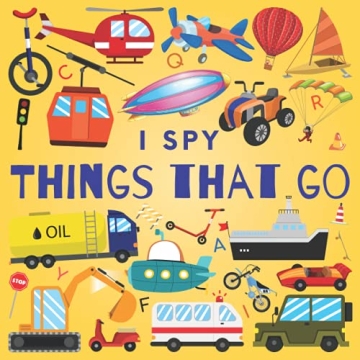 I Spy Things That Go Picture Book for Kids Ages 2-5