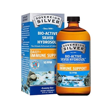 Sovereign Silver Bio-Active Silver Hydrosol - Immune Support Liquid - 32oz