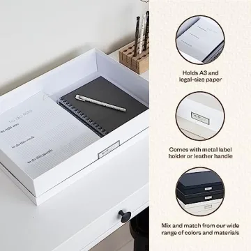 Bigso Sverker Fiberboard Legal Storage Box for Organizing