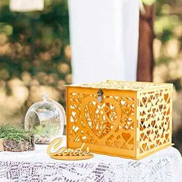 Ywlake Wedding Money Box Holder for Secure Card Collection