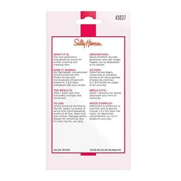 Sally Hansen Hard As Nails®, Vitamin Strength Serum™, Moisturizing Treatment, Nail Strengthener, Inlcudes Vitamins A, C, and E